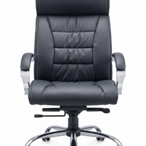 Black highback executive office chair angle